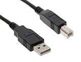 USBGear 2 ft. USB 2.0 Device Extension Cable A-Male to B-Male Works with USB Printers, Scanners, and Switches