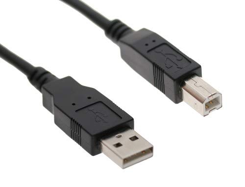 USBGear 2 ft. USB 2.0 Device Extension Cable A-Male to B-Male Works with USB Printers, Scanners, and Switches