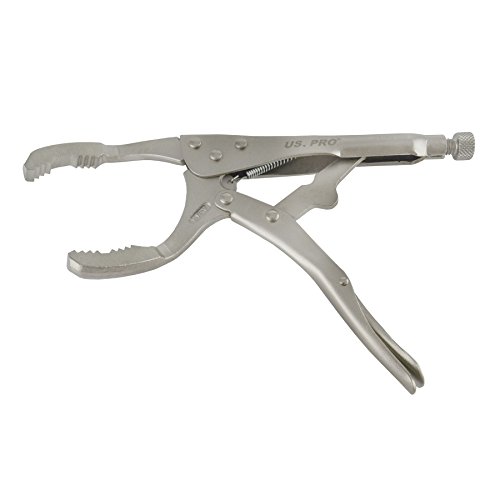 Click Here to See More Images Angled Jaw Oil Filter Pipe Removal Installation Locking Pliers 45mm - 130mm