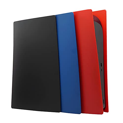VLANMON Disc Edition Face Plates Cover Skins Shell Panels for PS5 Console, Playstation 5 Accessories Faceplate Protective Shell Replacement Plate Dustproof Anti-Scratch (Disc Black)