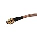 Eightwood RP-SMA Bulkhead Female with Male Pin to Dual TS9 Splitter Combiner Cable Jumper Pigtail RG316 4 inch for 4G LTE WiFi Router USB Modem MiFi Hotspots