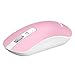 VicTsing 4-Button Slim Silent Wireless Mouse,3 Adjustable CPI Levels,Silen Click with USB Nano Receiver and ON-OFF Switch for PC, Laptop, Computer, Pink