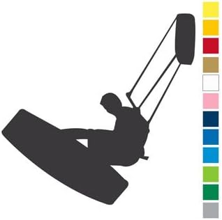 Kiteboarding Sticker - Board Grab Orange