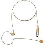 AKG Acoustics C111LP High Performance Lightweight Omnidirectional Ear Hook Microphone, 60Hz-15kHz Frequency Response, 1.8kOhms Impedance, 3 Pin Mini XLR Connector