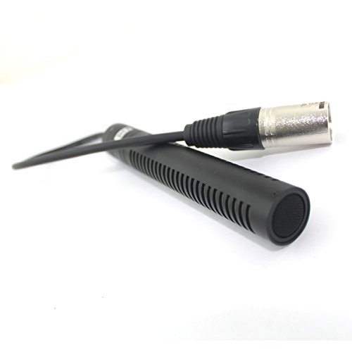 Weymic® PRO Camera Camcorder Dv Shotgun Microphone 5.5" / 15cm Photography Camera Camcorder Uni-directional Condenser Interview MIC Microphone with 26cm Cable XLR Male Plug Shotgun MIC Microphone for Canon Nikon Sony Olympus Pentax Panasonic Dslr Camera  - Thumbnail 5