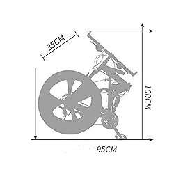 Gmlmes Folding Mountain Bike, 26'' Wheels 21 Speed