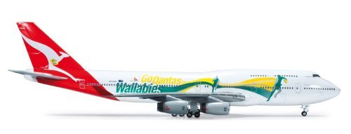Daron Herpa Qantas 747-400 Go Wallabies Building Kit (1/200 Scale) [parallel import goods]
