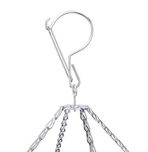 Pro Chef Kitchen Tools Laundry Drying Rack - Rectangle Hanging Clothes Dryer with 18 Clothes Pins - Hangers with Clips - Retractable Clothesline - Mitten Drying Rack - Indoor Outdoor Laundry Hanger - Thumbnail 4