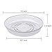 CandyHome 6 Pieces of 10 Inch Plastic Clear Plant Saucers Pot Trays for Indoor Outdoor Household and Garden Assorted, 1-White