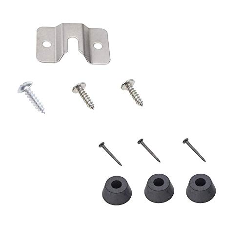 TenCloud 10 Pieces Wall Steel Bracket and Screws Hardware Kit Replacement for Mounting Dartboard