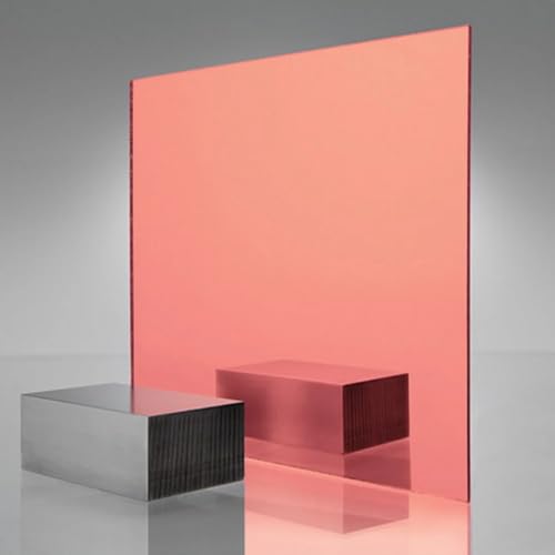Acrylic Plexiglass Plastic Sheet - 1/8" Thick (3mm) - Mirrored Finish - Multiple Sizes & Colors Available - for Crafts, DIY, Hobby Projects, Glass Mirror Replacement (Rose Gold (#5154), 24" x 48") at Amazon