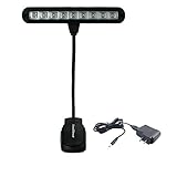 SumDirect Clip-on Rechargeable LED Music Stand Light with Adapter
