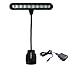 SumDirect® Clip-on Rechargeable LED Music Stand Light with Adapter