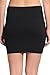TheMogan Women's Stretch Cotton Foldover Waist Mini Skirt Black S
