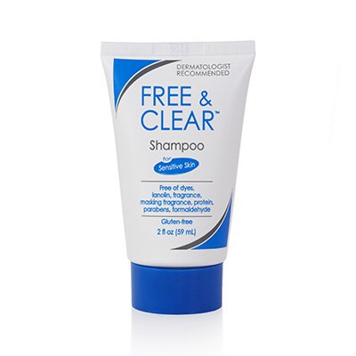 Free & Clear Shampoo, 2 Ounce Travel Size (Pack of 3)