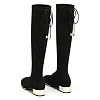 CPARAVANO-Knee-High-Boots-for-Women-I-Black-Boots-for-Women-I-Stretch-Boots-for-Women-with-Block-Heel-I-Thigh-High-Boots-I-Suede-Sock-Boots-I-Lycra-Stretch-Knee-High-Boots