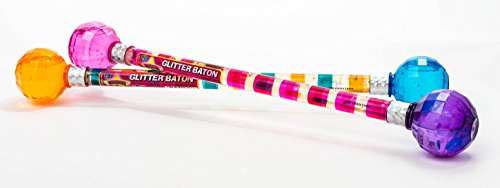 2GoodShop Cheerleader Baton Dance Twirling Glitter Baton for Girls Great for Marching Bands Sport Games and Parades Comes in 4 Styles Pack of 6 | Item #2803