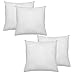 IZO All Supply Set of 4, 20x20 Pillow Insert, Sham Stuffer Decorative Throw Pillow Inserts