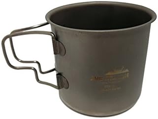 AMG Titanium Folding Mug Cup 8.45 ounce 250ml Drinking Water Coffee Tea Camping Outdoor Backpacking Hiking