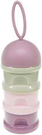 Little Sporter 3 Layers Portable Food Milk Powder Dispenser Milk Box Removable Portable Baby Milk Powder Box Milking Box, Pink