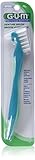 Butler GUM Denture Brush Each - BLUE OR GREEN - 3 Pack