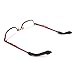 YR Anti-Slip Soft Silicone Eyeglass Temple Tip Retainer, Comfortable Elastic Holder For Glasses,Sunglasses,Reading glasses,10 Pairs -Black