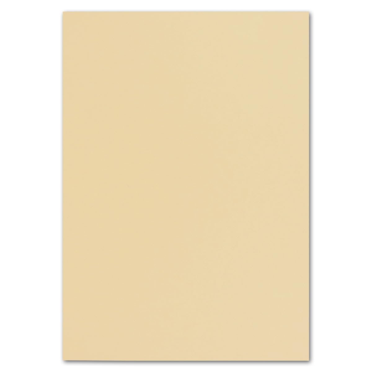 FarbenFroh by GUSTAV NEUSER 50 DIN A4 paper sheets plano sheets - caramel - 240 g/m² - 21 x 29.7 cm - craft sheet clay paper photo cardboard craft paper clay cardboard - FarbenFroh — image 1