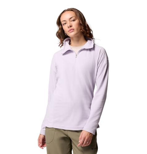 Columbia Womens Glacial IV Half Zip Fleece Jacket, Lavender Pearl, XX-Large