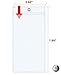 3X Clear Plastic Sleeve Lanyard Ticket Holder with Grommet 8.0