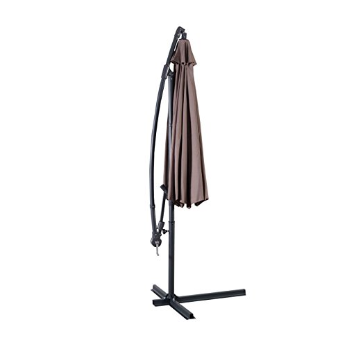 image for Unknown 10' Hanging Umbrella Patio Sun Shade Offset Outdoor Market W/ 