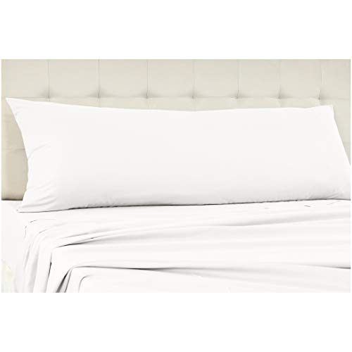 Amazon Basics UltraSoft Cotton Pillow Case Body Pillow, 55 x 21 Inch
