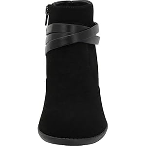 Cambridge-Select-Womens-Closed-Toe-Wraparound-Strappy-Chunky-Stacked-Mid-Heel-Ankle-Bootie