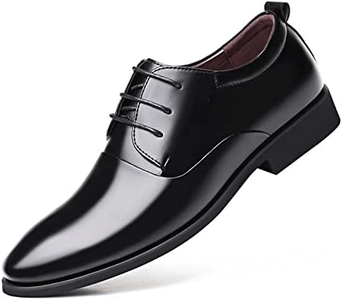 HYVET Men Dress Shoes, Luxury Leather Concise Men Business Pointy Black  Shoes Breathable Formal Wedding Basic Shoes Men Dress Shoes (Color :  Hortel , Size : 8.5) price in UAE | Amazon UAE | kanbkam