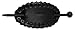 Oval Hair Pin with Edge Weaving - Black