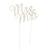 Ella Celebration Mr and Mrs Wedding Cake Topper Gold Rhinestone Monogram Decoration Mr & Mrs (gold)