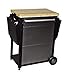 Camp Chef Patio Cart - Portable Storage Cart for Outdoor Cooking - With Side Shelves, Utensil Drawer, Propane Tank Storage & More - Top Measures 16″ x 25.5″