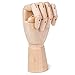 Wooden Sectioned Flexible Posable Articulating Hand 2 Pack Both Left Right Realistic Wood Mannequin Manikin Hand Drawing Sketch DIY Craft Painting Student School Art Supplies Accessories 9.84 Inches