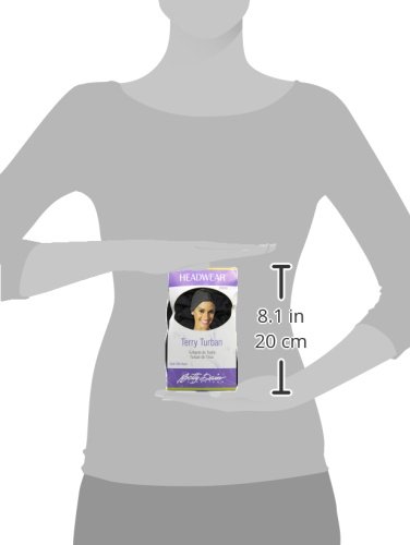 Betty Dain Stretch Terry Cloth Turban, Black