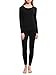 David Archy Women's Fleece Lined Lightweight Base Layer Top & Bottom Long Stretchy Underwear Thermal Set