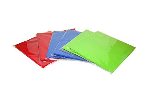 6 Pack Stretchable Book Covers: Standard Size, Reusable, Washable, Fits Hardcover Books from 6" x 7" up to 7.5" x 9.5" (6 Blue)