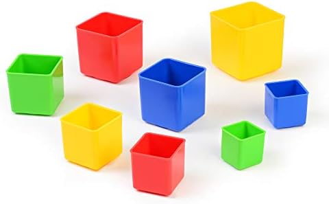 Early Excellence Set Of Stacking Cubes, Educational Material, Suitable For Wet Sand Play, Ideal For Schools, Nurseries Or Home, Eex-Wetsand