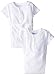 Spasilk 2 pack Wrap Bodysuit, White, 3 Months