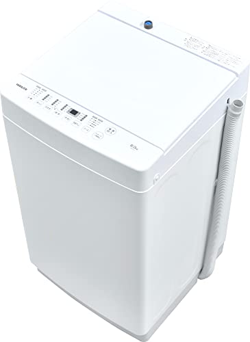 [山善] 全自動洗濯機 6kg YWM-60(W) ホワイト 一人暮らし ノンインバーター おいそぎ/部屋干し/槽洗浄 予約機能