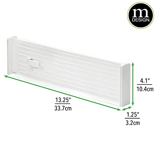 mDesign Adjustable, Expandable Drawer Organizer/Divider with Foam Ends