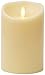 Luminara Scalloped Edge Flameless LED Candle - Ivory 3.5