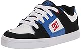 DC Boy's Pure Low Shoe Skate, Black/Royal/Athletic