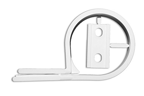White PP Pipe Clamp, EMT Conduit Strap - 2" (10 Pack)