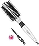 Bristle Hair Brush, LUXINYU Round Boar Bristles for Blow Drying, Curling, Straightening Hair Styling - Volumizing and Detangling