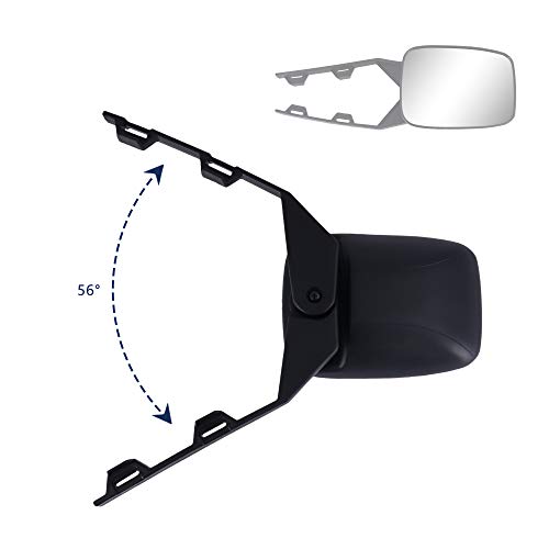 Clip On Towing Mirrors Extensions Adjustable Camper Mirrors 360 Degree