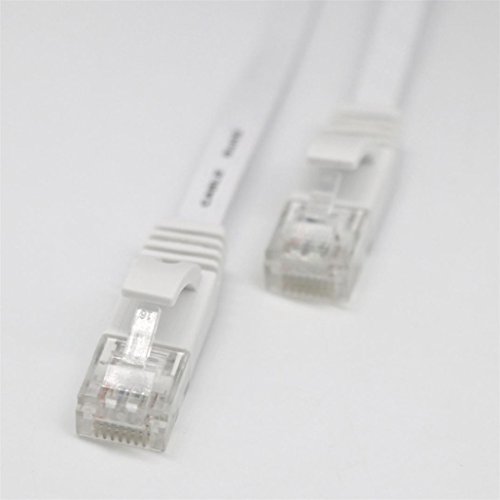 image for 1M/2M/3M/5M/10M/15M/20M RJ45 CAT6 Ethernet Network LAN Cable Flat UTP 